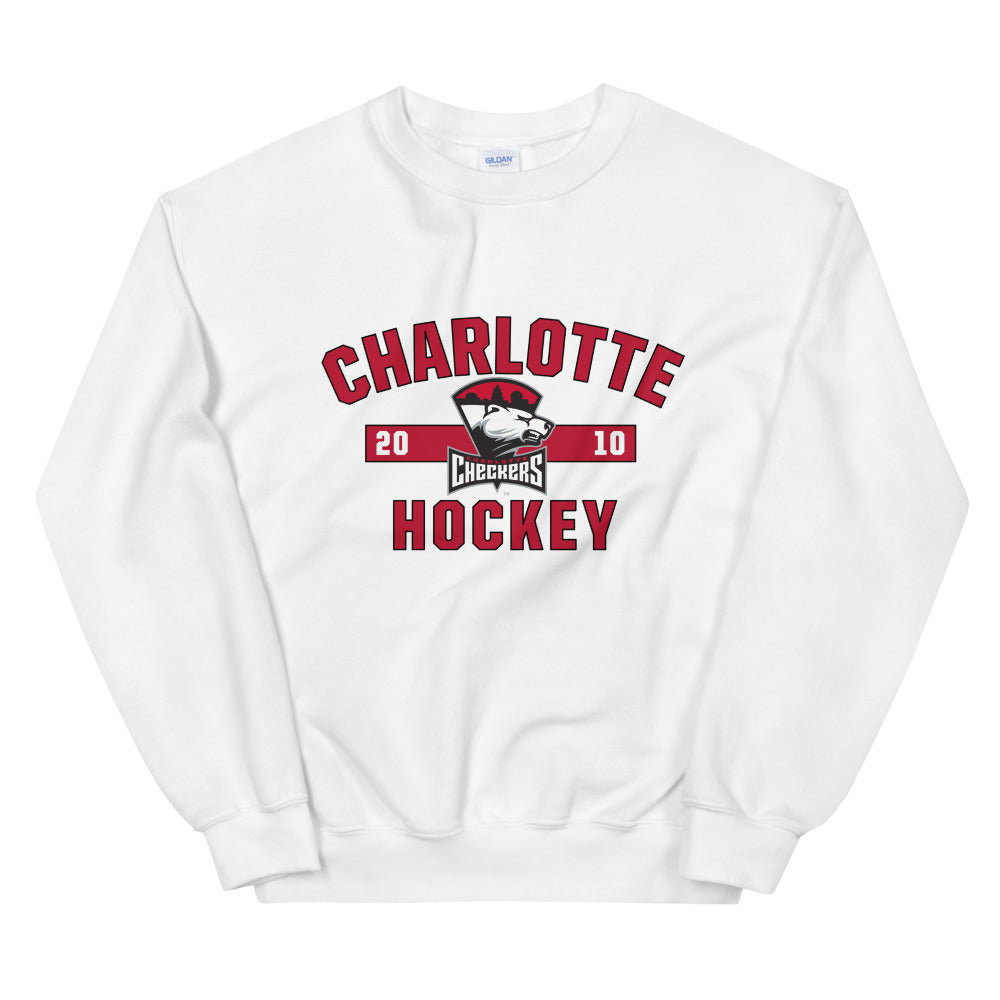 Charlotte Checkers Adult Established Logo Crewneck Sweatshirt