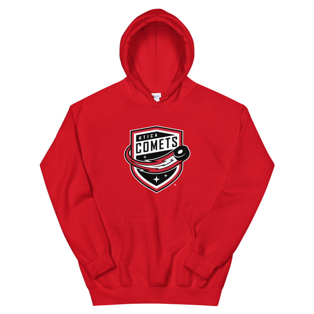 Utica Comets Adult Primary Logo Pullover Hoodie