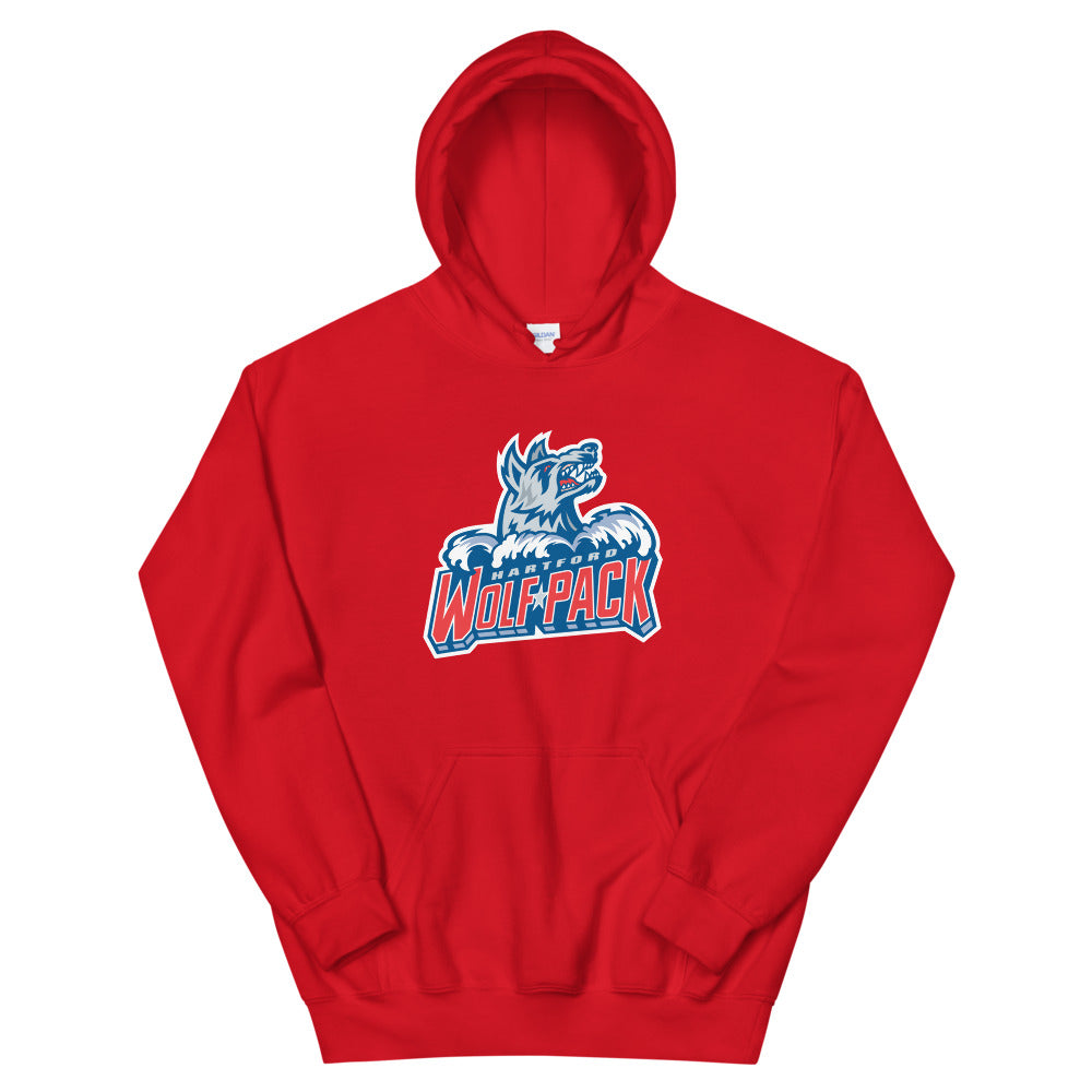 Hartford Wolf Pack Adult Primary Logo Pullover Hoodie