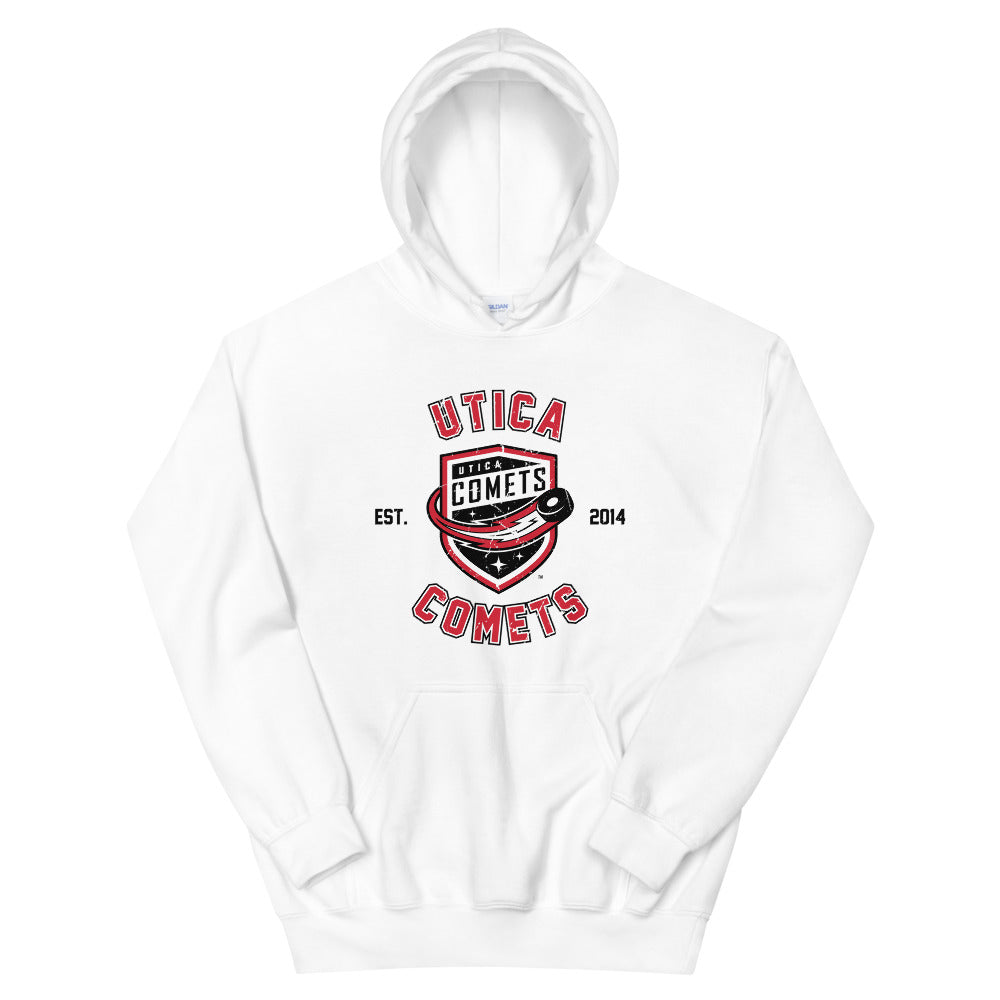 Utica Comets Adult Pullover Hoodie - Schedule Design