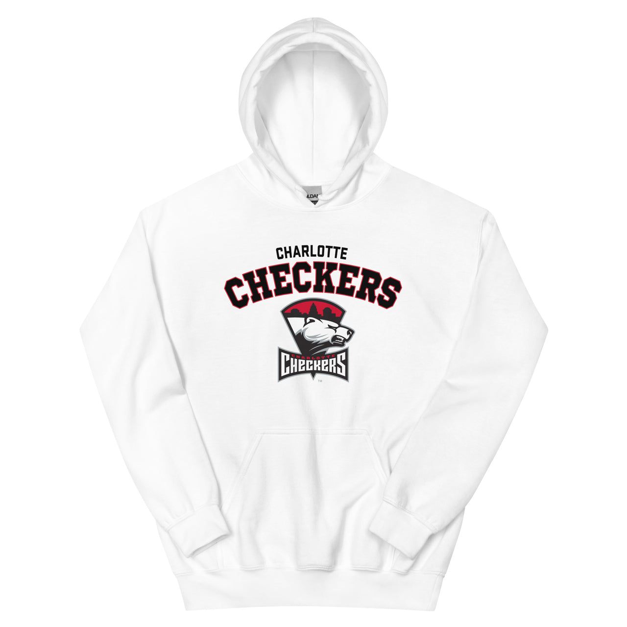 Charlotte Checkers Adult Arch Pullover Hoodie