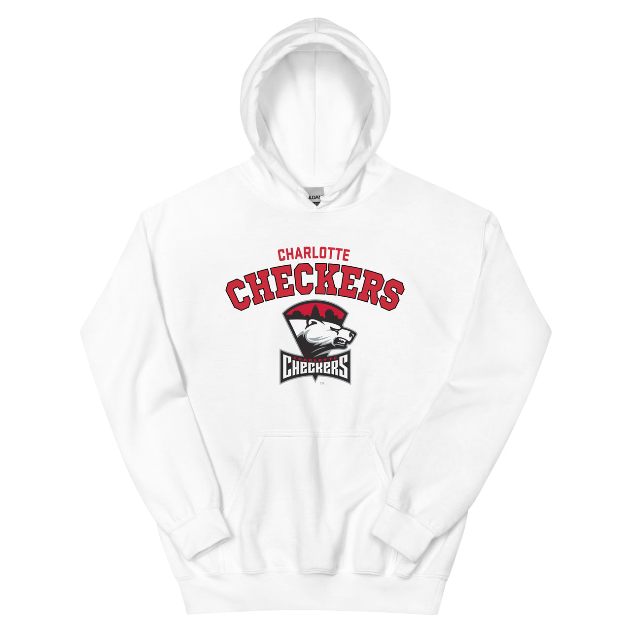 Charlotte Checkers Adult Arch Pullover Hoodie