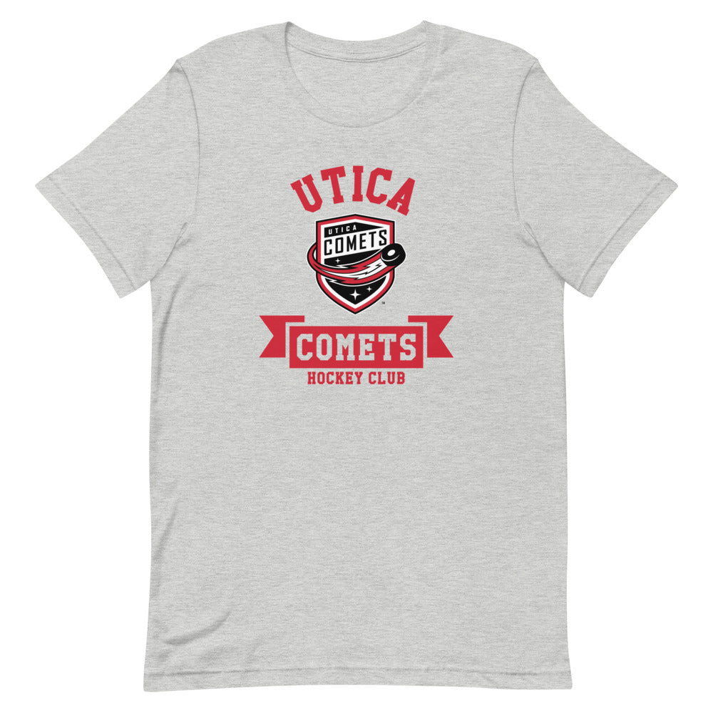 Utica Comets Adult Short-Sleeve T-Shirt - Banner Design