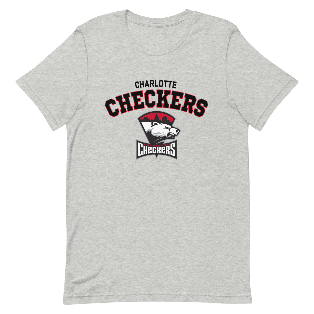 Charlotte Checkers Adult Arch Premium Short Sleeve T-Shirt