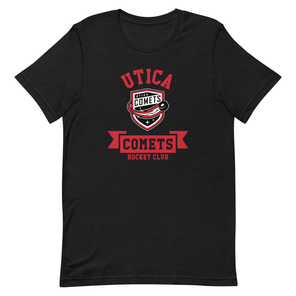 Utica Comets Adult Short-Sleeve T-Shirt - Banner Design