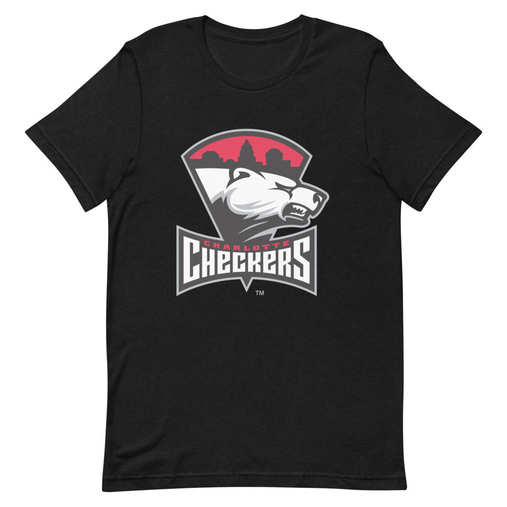 Charlotte Checkers Adult Primary Logo Premium Short-Sleeve T-Shirt