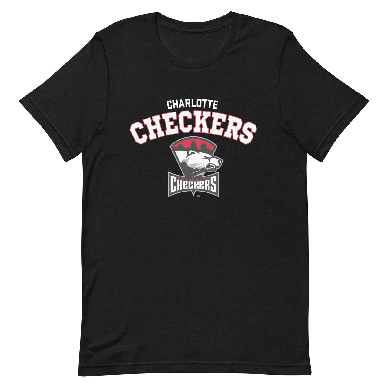 Charlotte Checkers Adult Arch Premium Short Sleeve T-Shirt