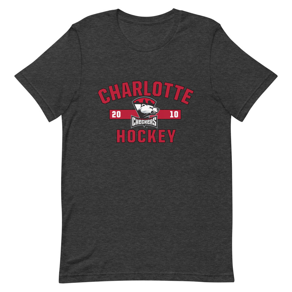 Charlotte Checkers Adult Established Logo Premium Short Sleeve T-Shirt