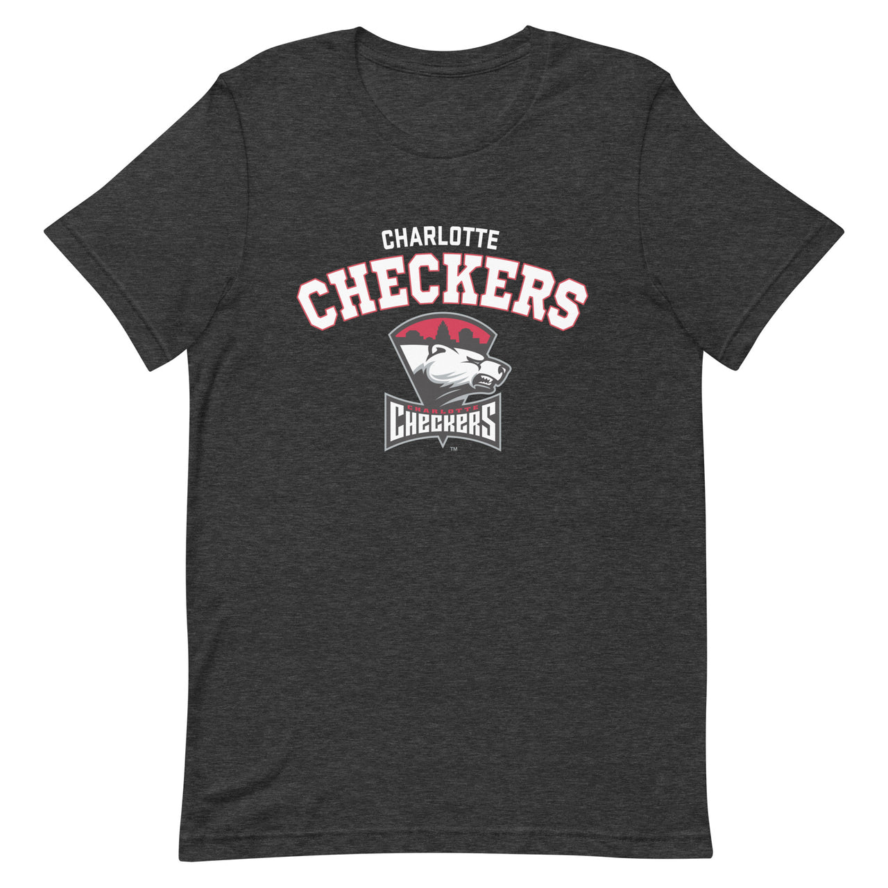 Charlotte Checkers Adult Arch Premium Short Sleeve T-Shirt