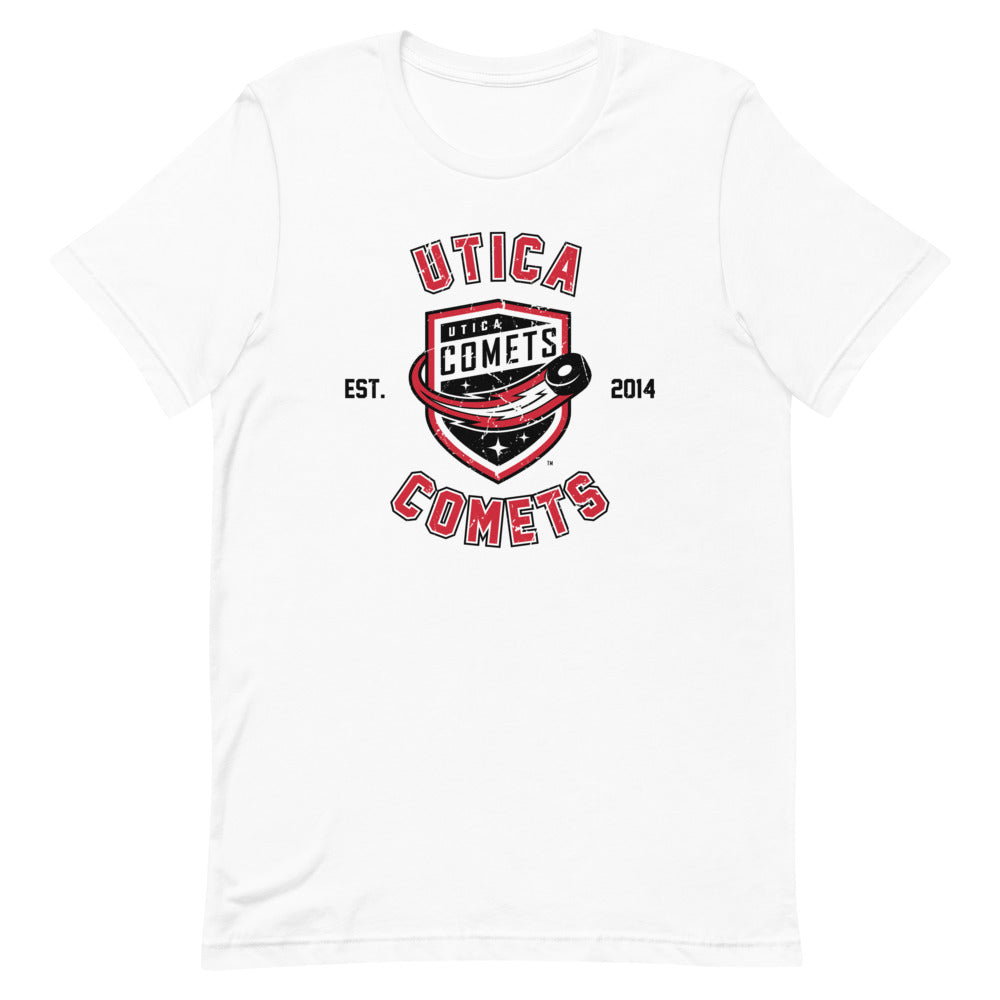 Utica Comets Adult Short-Sleeve T-Shirt - Schedule Design