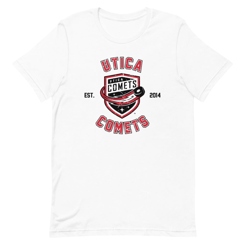 Utica Comets Adult Short-Sleeve T-Shirt - Schedule Design