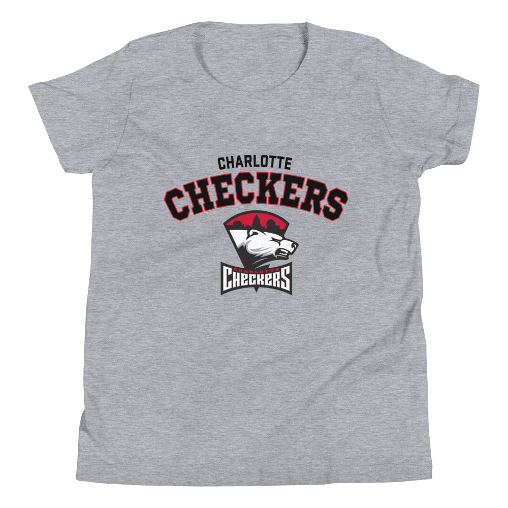 Charlotte Checkers Arch Youth Short Sleeve T-Shirt