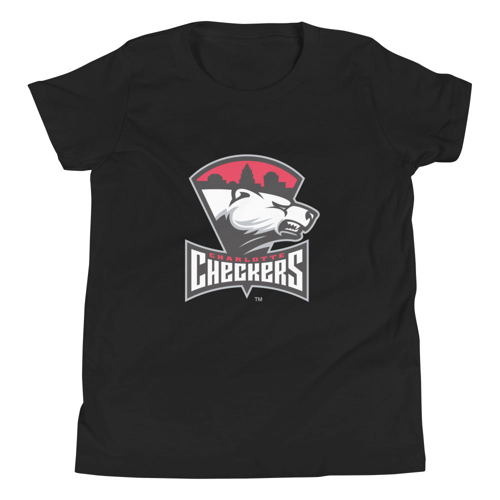 Charlotte Checkers Primary Logo Youth Short Sleeve T-Shirt