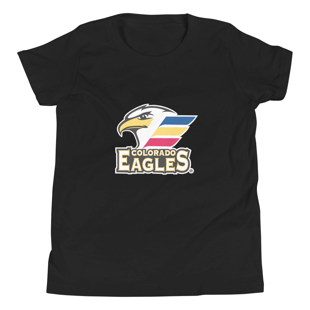 Colorado Eagles Primary Logo Youth Short Sleeve T-Shirt