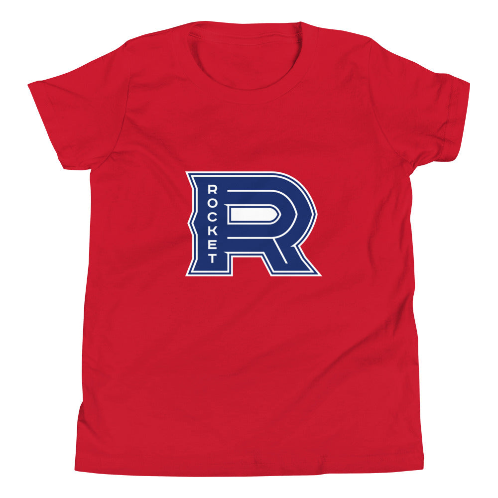 Laval Rocket Primary Logo Youth Short Sleeve T-Shirt