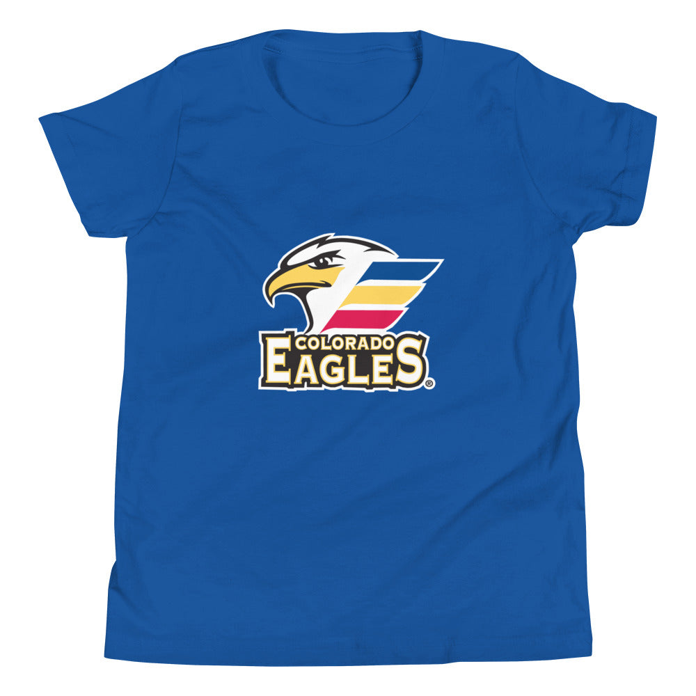 Colorado Eagles Primary Logo Youth Short Sleeve T-Shirt