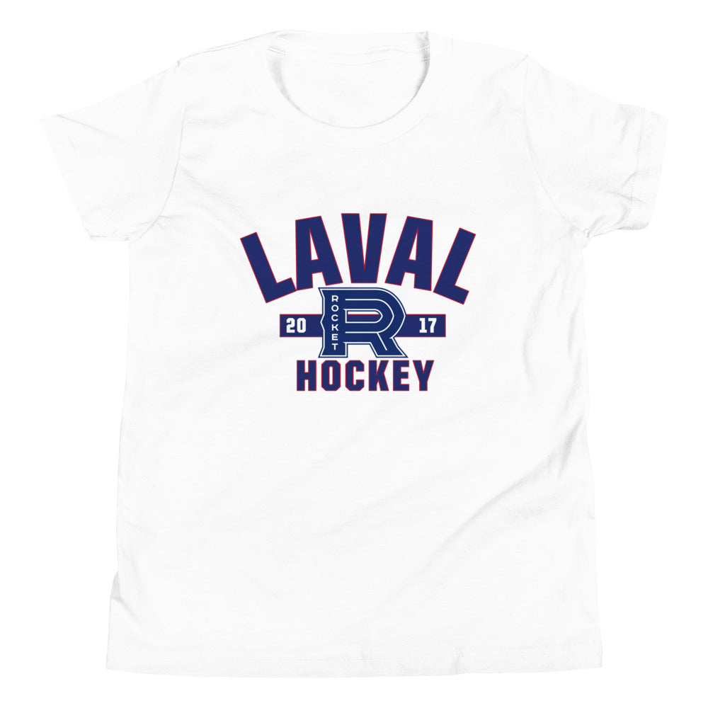 Laval Rocket Established Logo Youth Short Sleeve T-Shirt