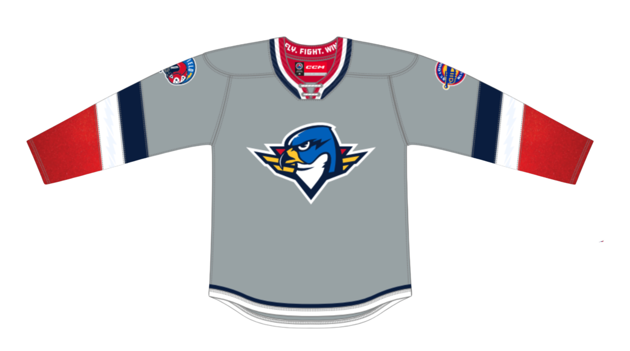 CCM Quicklite Springfield Thunderbirds Adult Premier Grey Alternate Jersey (25-26)