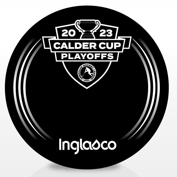 Calgary Wranglers vs. Coachella Valley Firebirds 2023 Calder Cup Playoffs Dueling Souvenir Puck