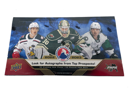 2022-23 Upper Deck AHL Hockey Trading Cards Hobby Box