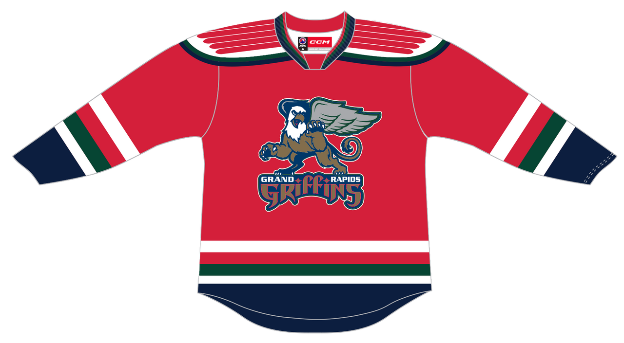 CCM Quicklite Grand Rapids Griffins Customized Premier Alternate Jersey