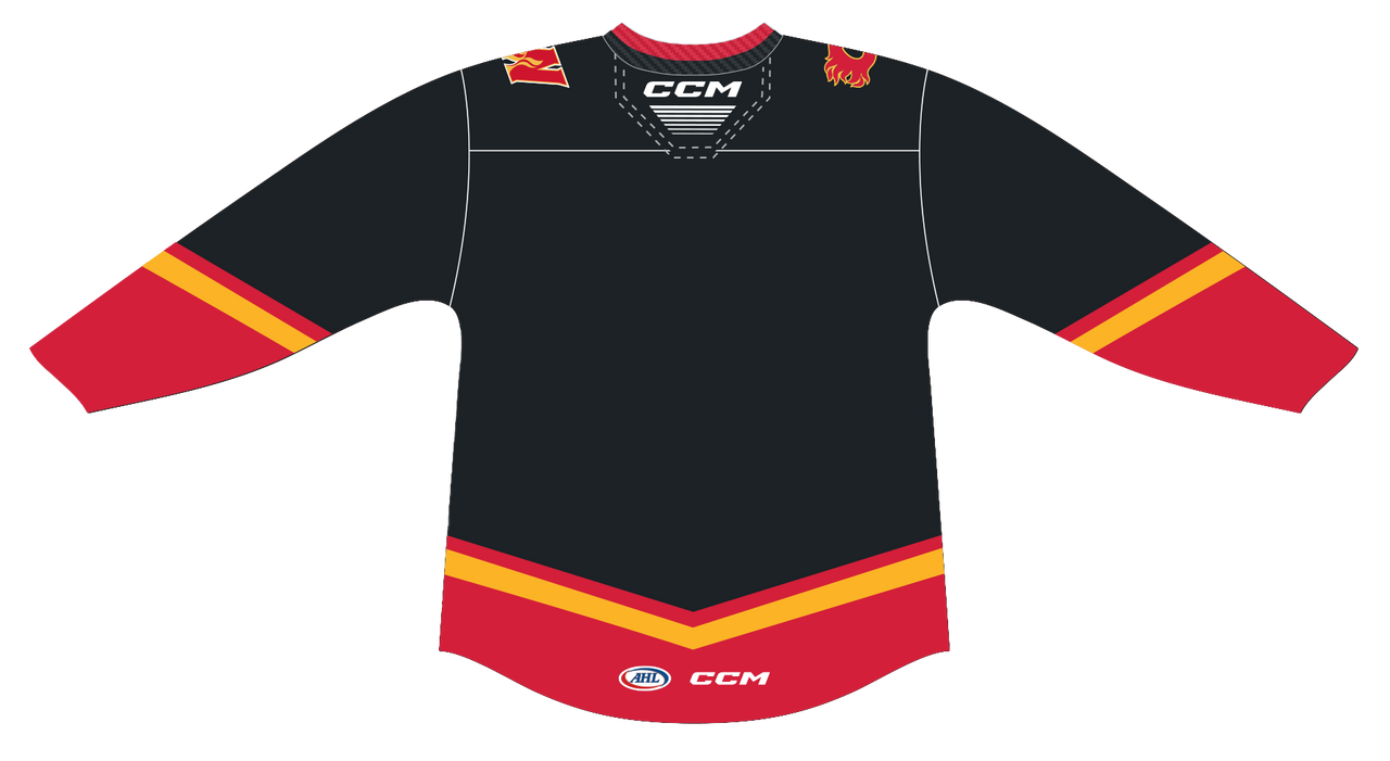 CCM Quicklite Calgary Wranglers Alternate Black Jersey