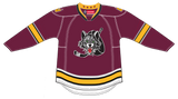 CCM Quicklite Chicago Wolves Customized Premier Maroon Jersey (W Shoulder Patches)