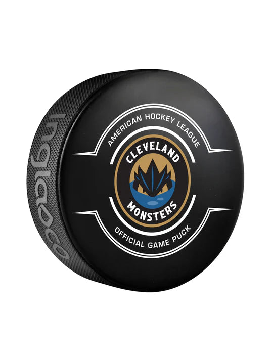 Cleveland Monsters Center Ice Game Puck