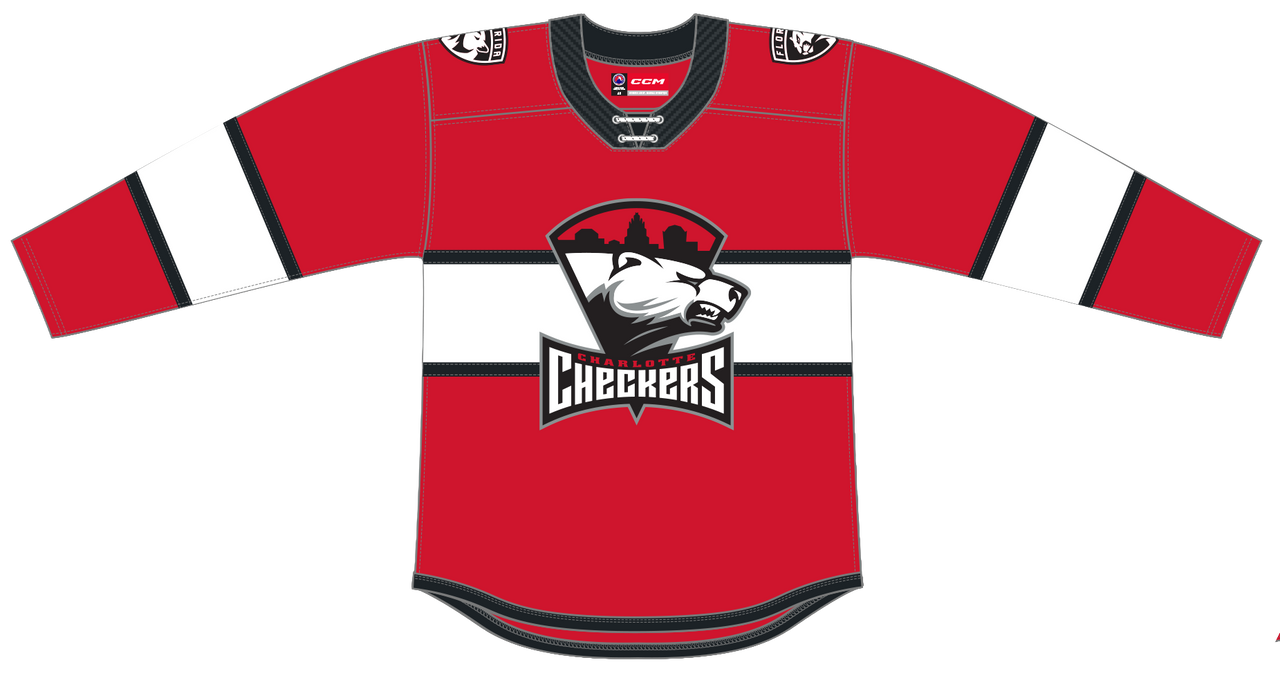 CCM Quicklite Charlotte Checkers Premier Red Jersey (25-26)