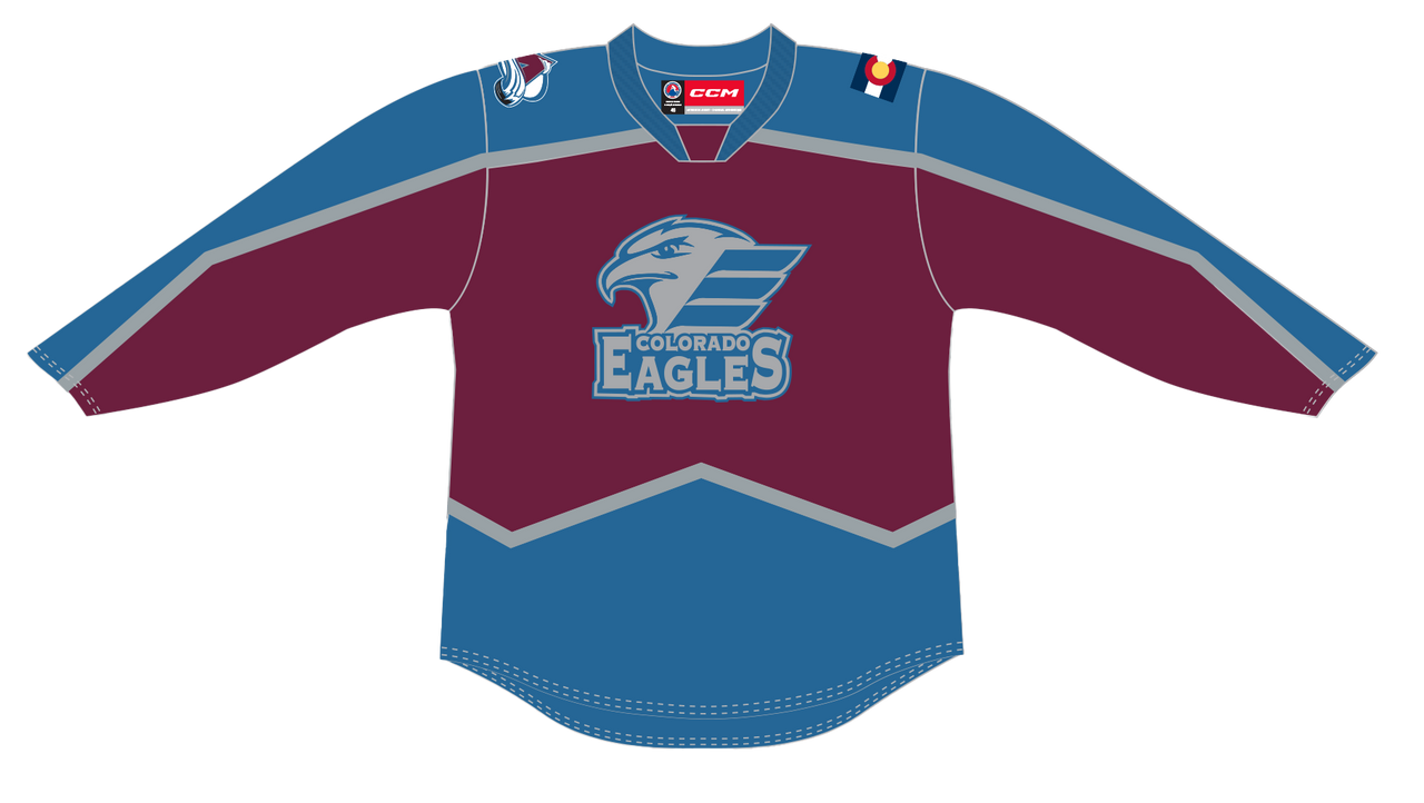 CCM Quicklite Colorado Eagles Customized Premier Third Jersey