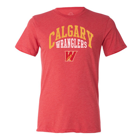 108 Stitches Calgary Wranglers Athletic Adult Short Sleeve T-Shirt