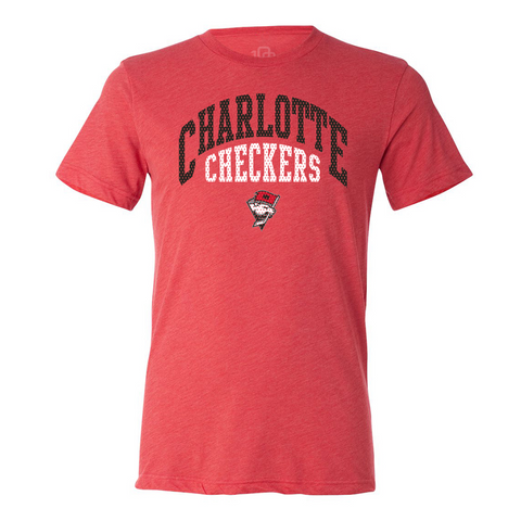 108 Stitches Charlotte Checkers Athletic Adult Short Sleeve T-Shirt