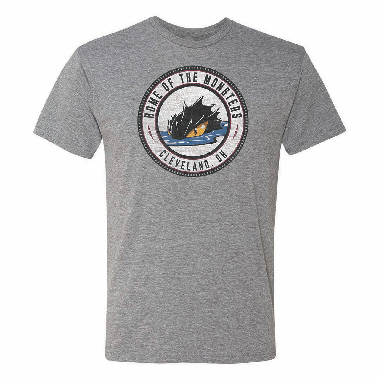 108 Stitches Cleveland Monsters Puck Decal Short Sleeve T-Shirt (Sidewalk Sale, Medium)