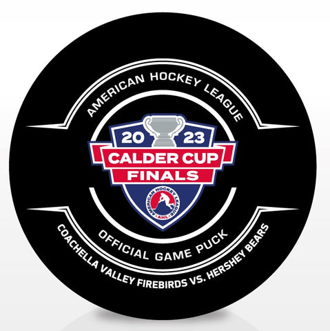 2023 Calder Cup Finals - Coachella Valley vs. Hershey - Official Game Puck