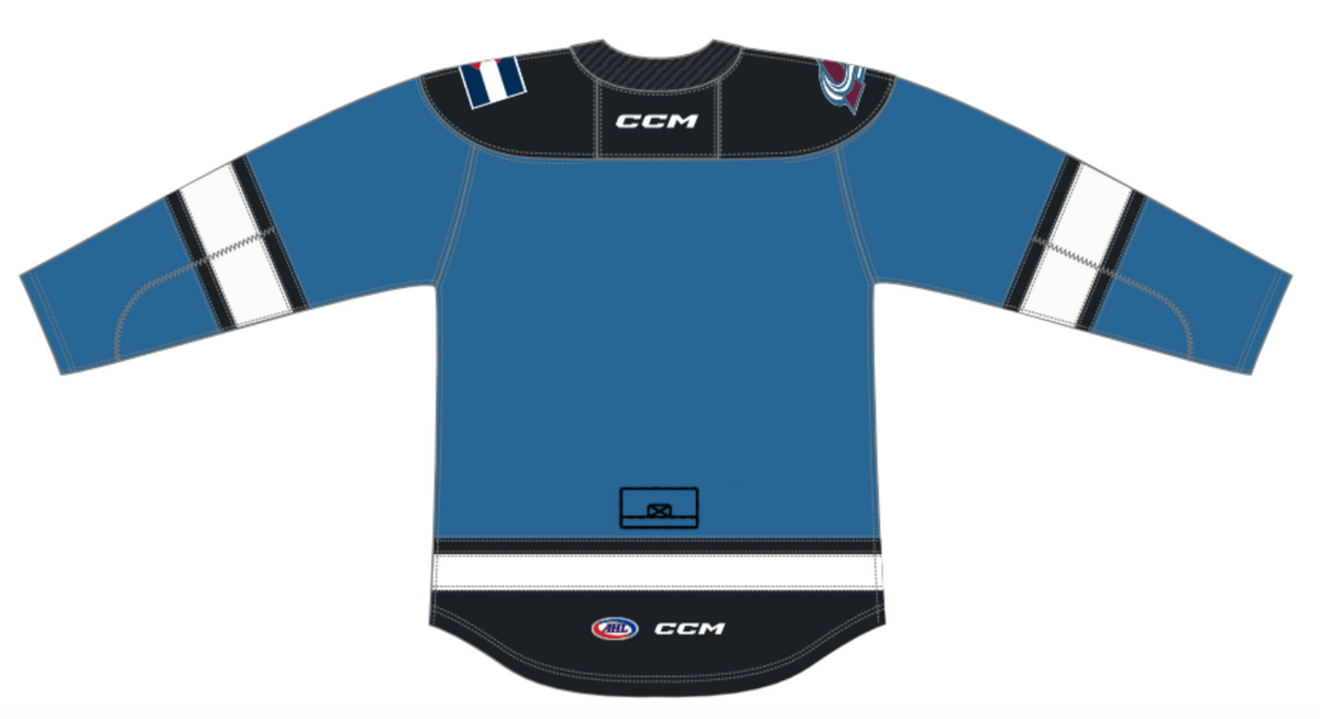 CCM Quicklite Colorado Eagles Premier Sky Blue Jersey (26-27)
