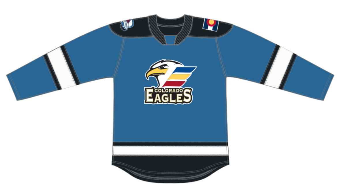 CCM Quicklite Colorado Eagles Premier Sky Blue Jersey (26-27)