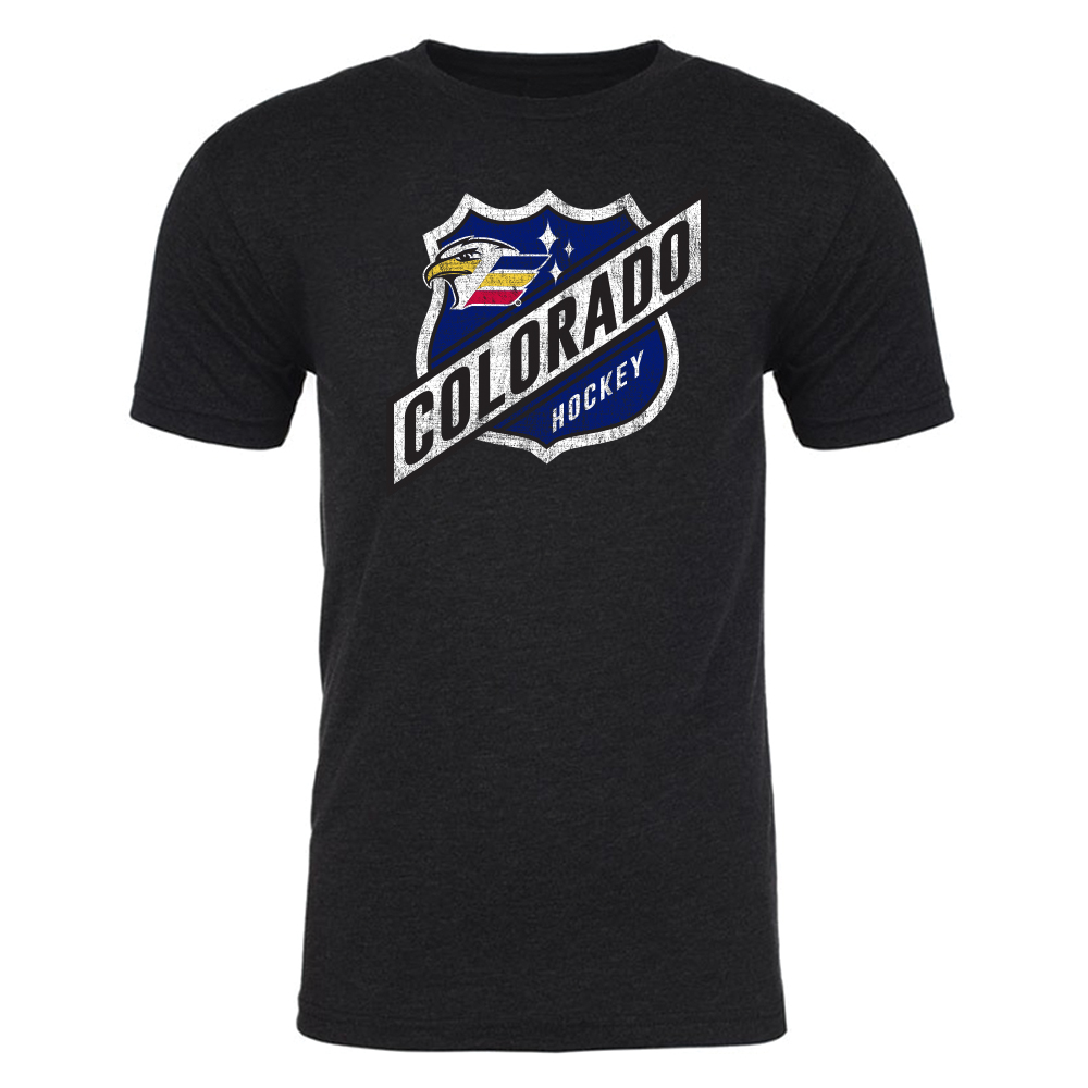 108 Stitches Colorado Eagles Adult Highway Short Sleeve T-Shirt