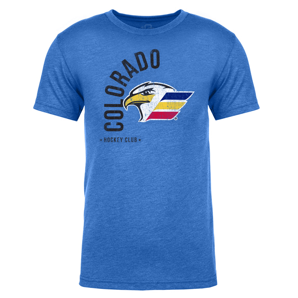 108 Stitches Colorado Eagles Adult Wrap Short Sleeve T-Shirt