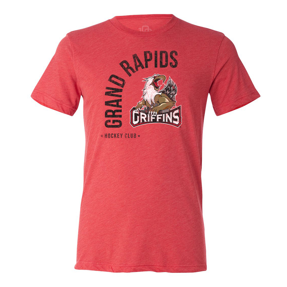 108 Stitches Grand Rapids Griffins Adult Wrap Short Sleeve T-Shirt