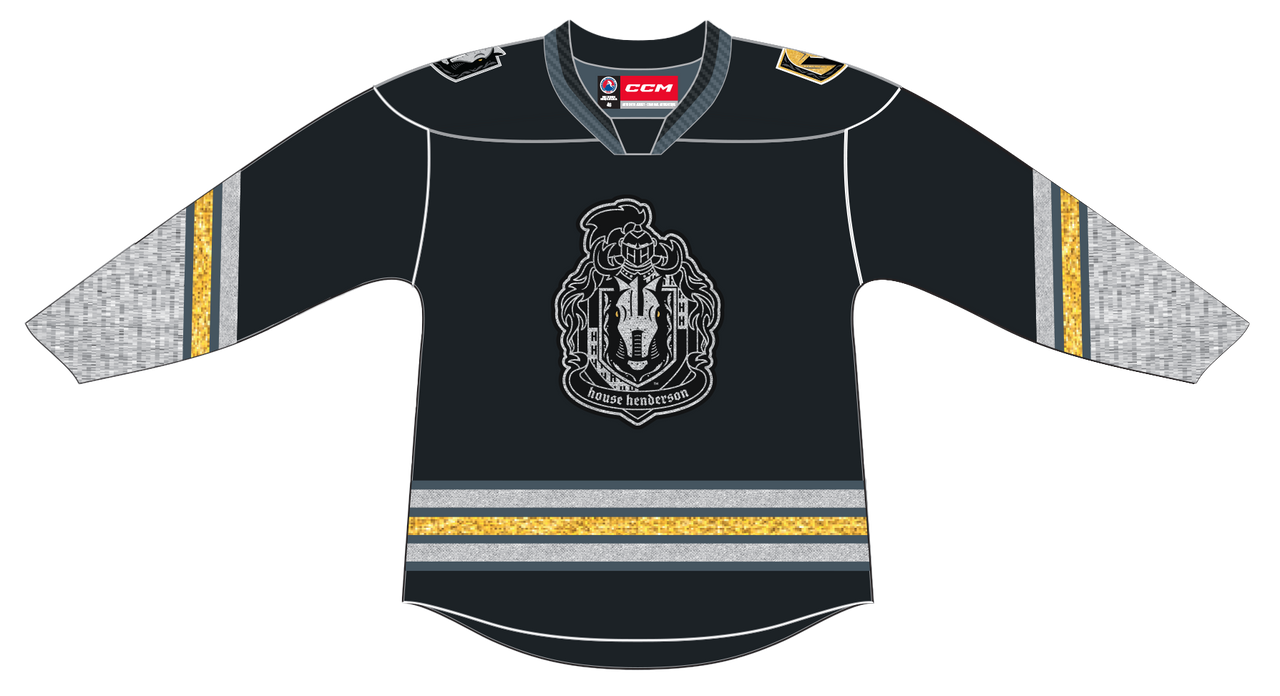 CCM Quicklite Henderson Silver Knights Alternate Black Jersey