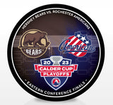 Hershey Bears vs. Rochester Americans 2023 Calder Cup Playoffs Dueling Souvenir Puck
