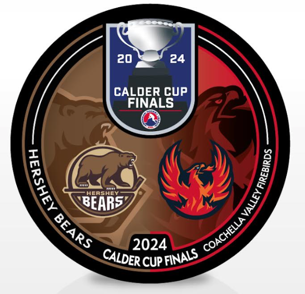 Hershey Bears vs Coachella Valley Firebirds 2024 Calder Cup Finals Dueling Souvenir Puck