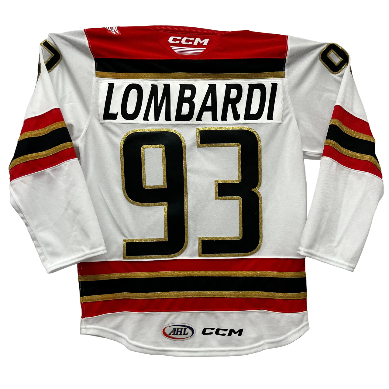 CCM Quicklite Grand Rapids Griffins Premier Customized White Jersey - LOMBARDI #93 - Small