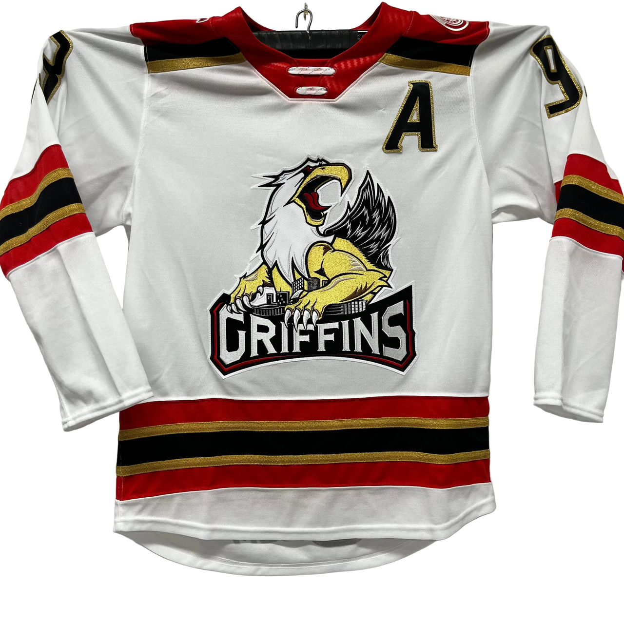 CCM Quicklite Grand Rapids Griffins Premier Customized White Jersey - LOMBARDI #93 - Small
