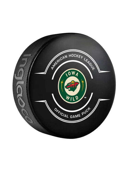 Iowa Wild Official Center Ice Game Puck