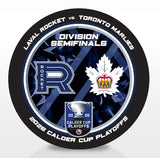 Laval Rocket vs Toronto Marlies 2026 Calder Cup Playoffs Dueling Souvenir Puck