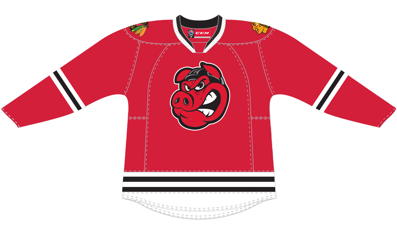 CCM Quicklite Rockford IceHogs Customized Premier Red Jersey