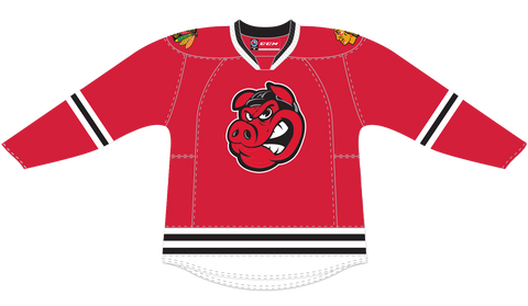 CCM Quicklite Rockford IceHogs Customized Premier Red Jersey