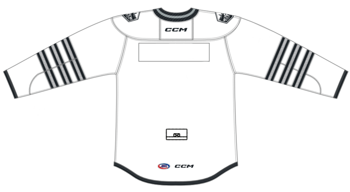 CCM Quicklite Rockford IceHogs Premier Third White Jersey (26-27)