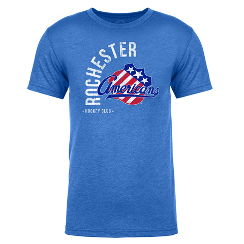 108 Stitches Rochester Americans Adult Wrap Short Sleeve T-Shirt
